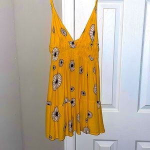 Urban Outfitters sundress. Yellow with sunflowers. Size M
